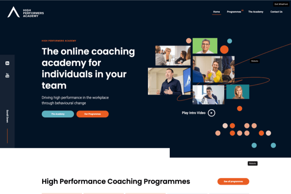 High Performers Academy Homepage